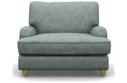 Heart of House Adeline Tweed Fabric Chair - Duck Egg.